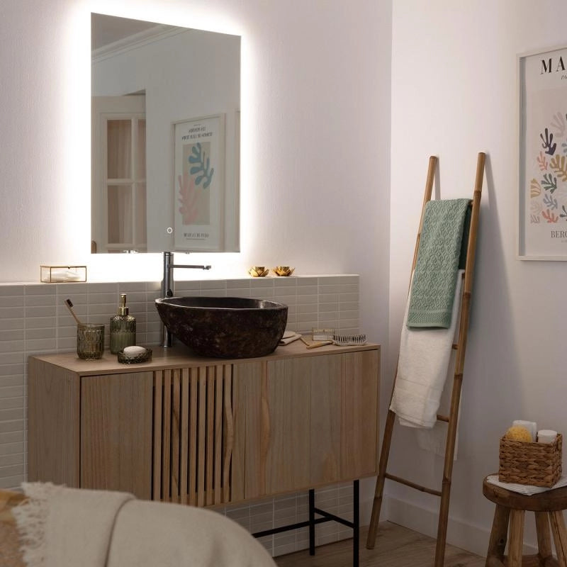 Specchio da Bagno con Luce LED 78x58 cm Medium Mason