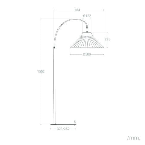 Lampada da Terra per Esterni Metallo e Corda Montreal