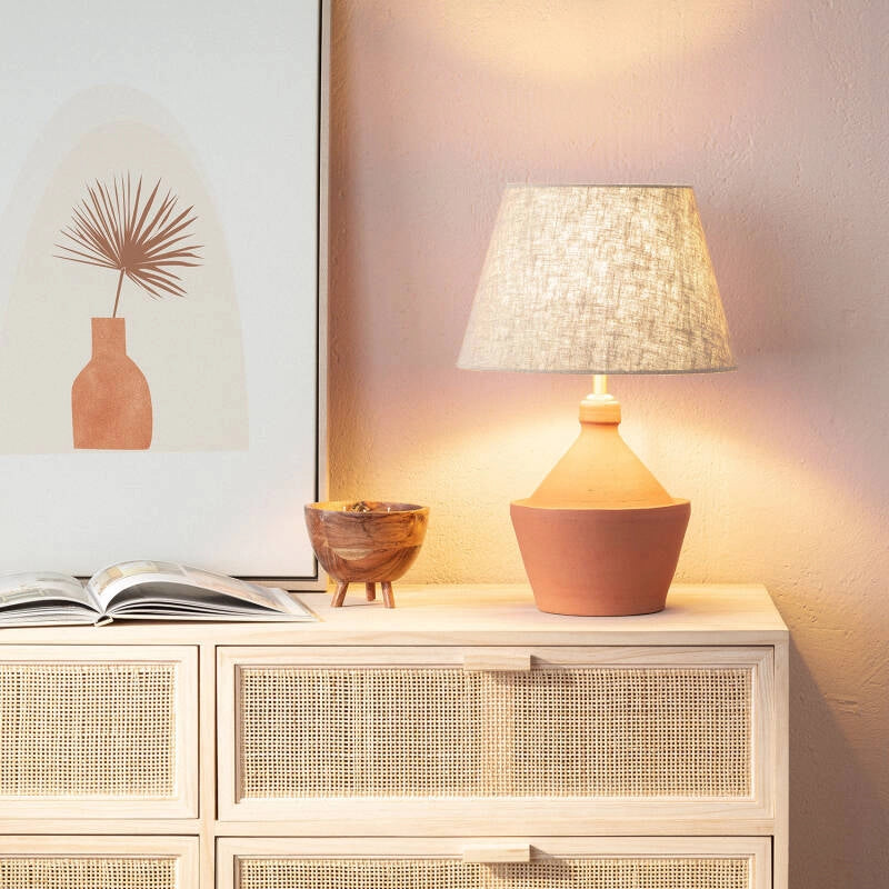 Lampada da Tavolo Terracotta Aike ILUZZIA
