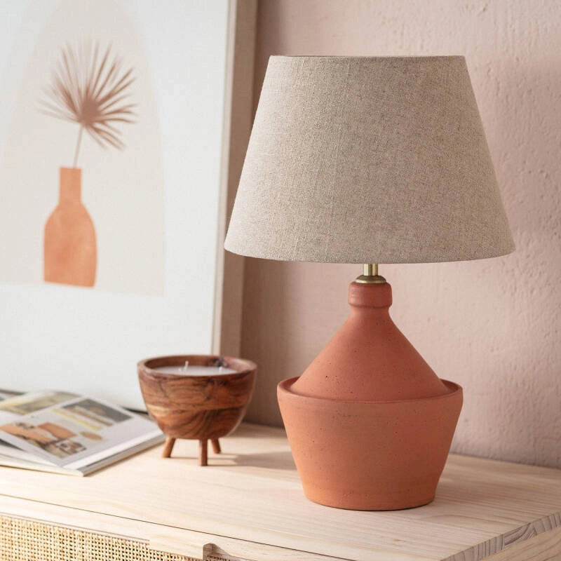 Lampada da Tavolo Terracotta Aike ILUZZIA