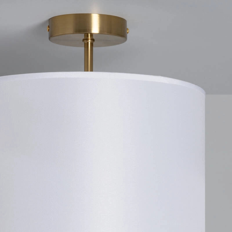 Lampada da Soffitto Metallo e Tessuto Austen