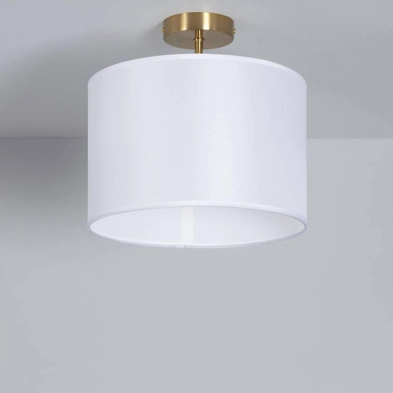 Lampada da Soffitto Metallo e Tessuto Austen