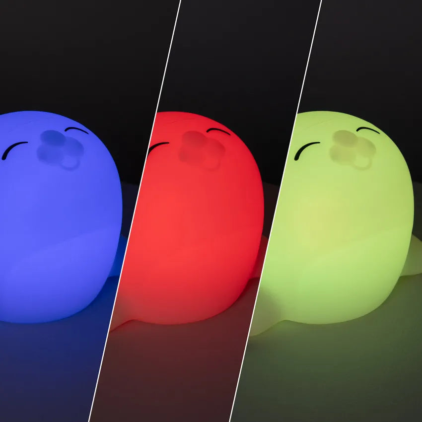 Luce Notturna per Bambini LED Foca RGB Silicone IP67
