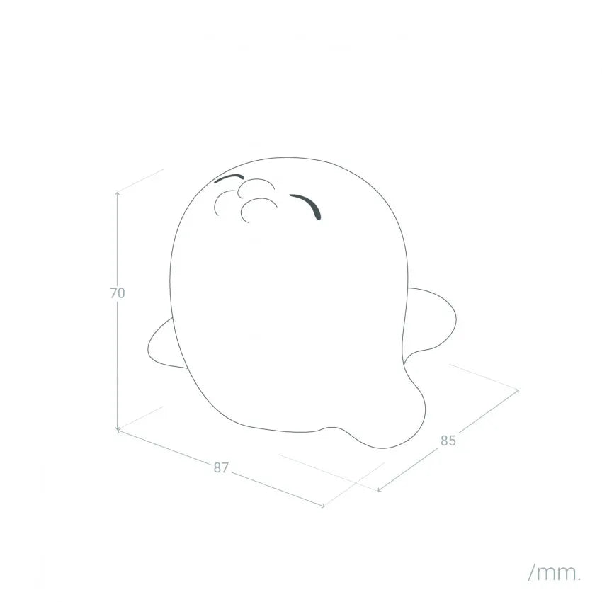 Luce Notturna per Bambini LED Foca RGB Silicone IP67