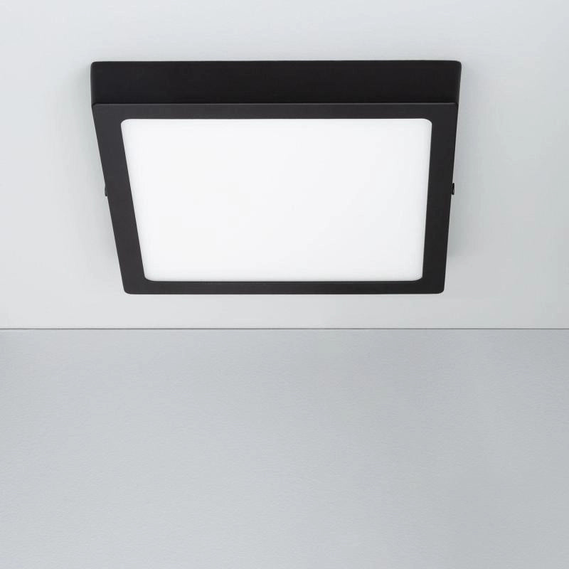 Plafoniera LED 18W Quadrata Aluminio 210x210 mm Slim CCT