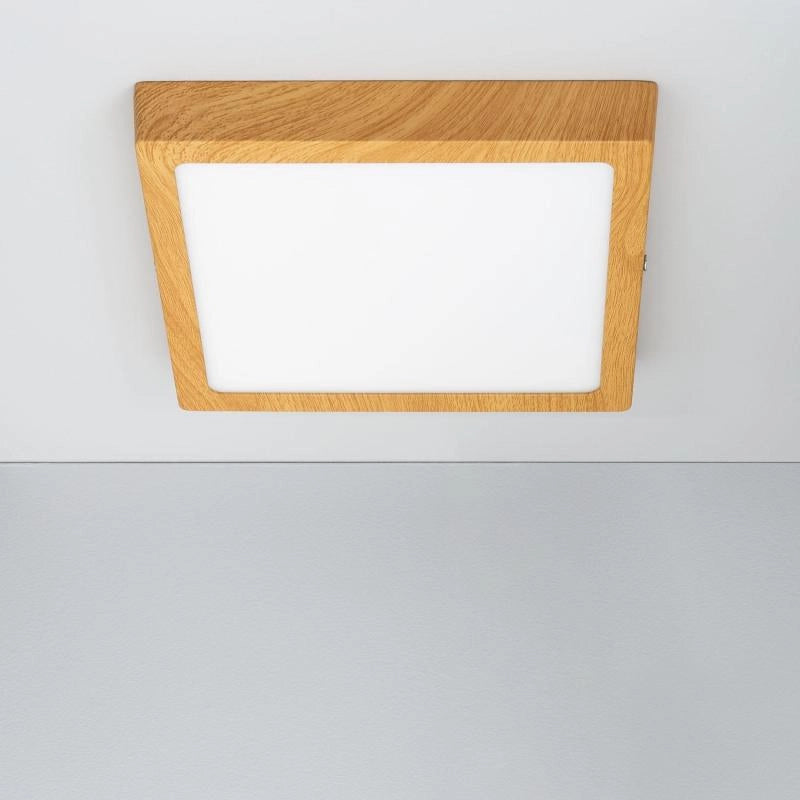 Plafoniera LED 18W Quadrata Aluminio 210x210 mm Slim CCT