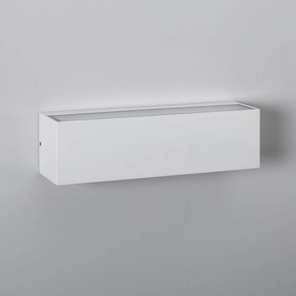 Applique da Parete per Esterno LED 10W Doppia Luce Rettangolare Bianco Lena