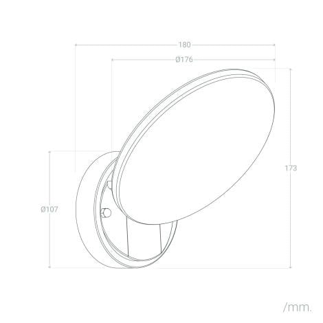 Applique da Parete per Esterni LED 9W Kora