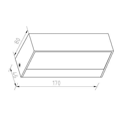 Applique da Parete Per Esterni LED 9W Illuminazione Doppia Luce Galeo