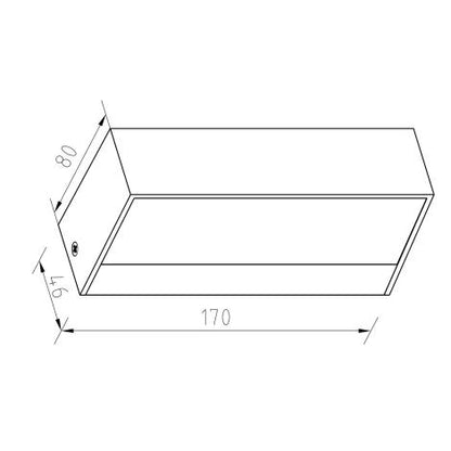 Applique da Parete Per Esterni LED 9W Illuminazione Doppia Luce Galeo