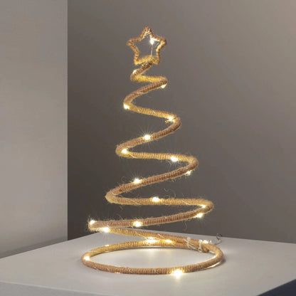 Albero di Natale LED Corda a Pile Spiraly