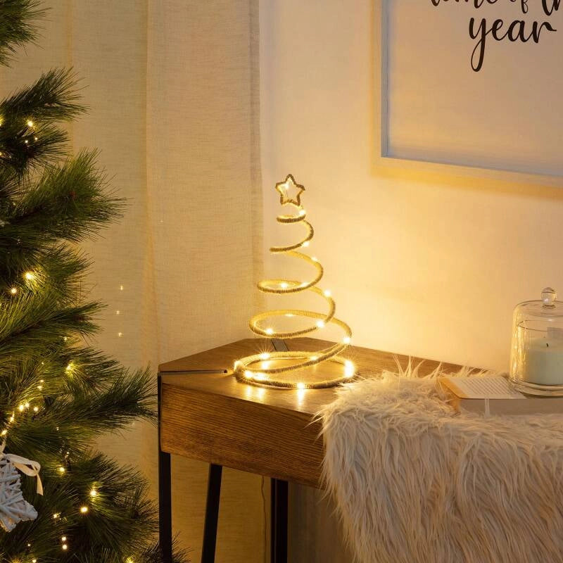 Albero di Natale LED Corda a Pile Spiraly