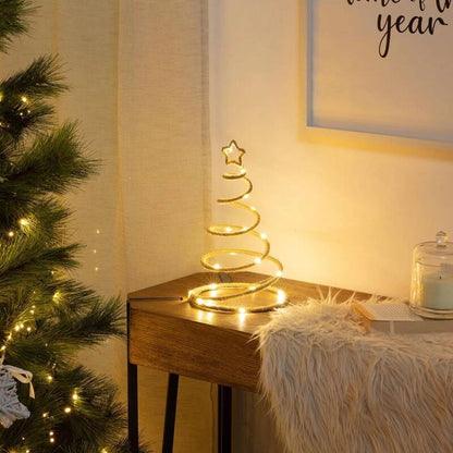 Albero di Natale LED Corda a Pile Spiraly