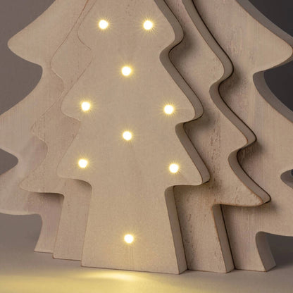 Albero di Natale LED Legno a Pile Kolm