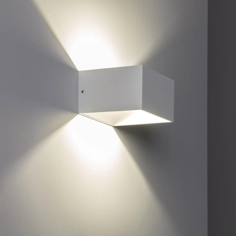 Applique da Parete LED 6W Alluminio Illuminazione Doppia Luce Lico Bianco