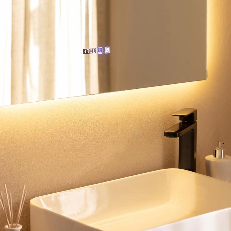 Specchio da Bagno con Luce LED e Antiappannamento 60x80 cm Sarakiniko