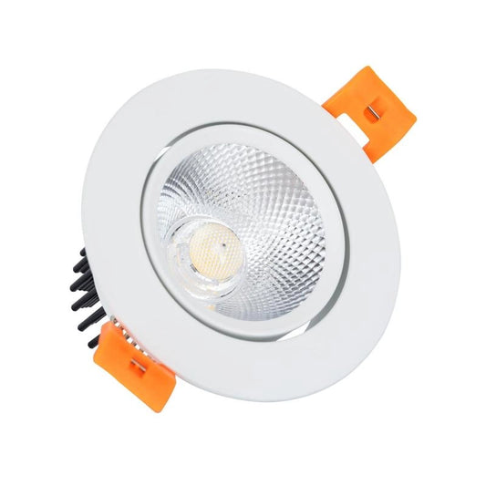 Faretto Downlight LED 7W Circolare COB Foro Ø 70 mm