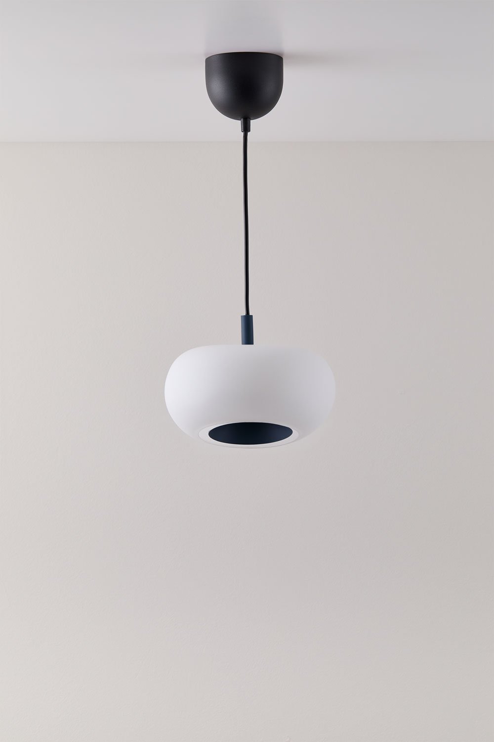 Lampada da Soffitto a LED in Vetro e Acciaio Deruent