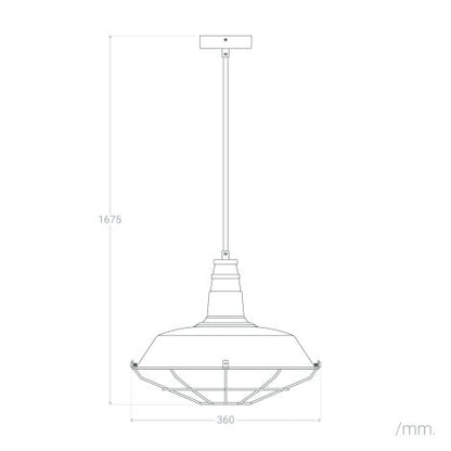 Lampada a Sospensione in Metallo Jagger