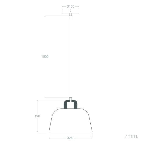 Lampada a Sospensione Metallo e Legno Wawak