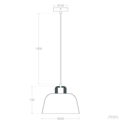 Lampada a Sospensione Metallo e Legno Wawak