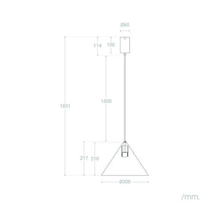 Lampada a Sospensione LED 8W Metallo Elise M