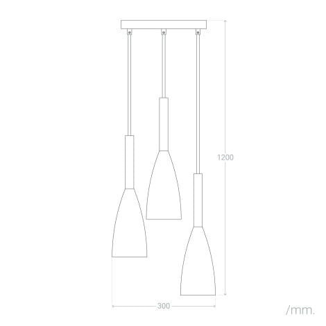 Lampada a Sospensione Metallo e Legno Rain