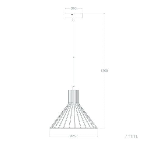 Lampada a Sospensione in Metallo Sakur