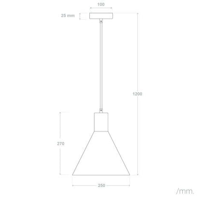 Lampada a Sospensione Metallo e Legno Arbat