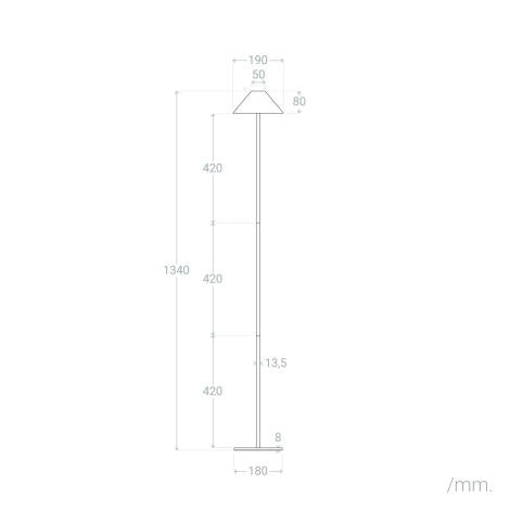 Lampada da Terra LED Kivuli 3W Portatile per Esterno con Batteria USB Ricaricabile