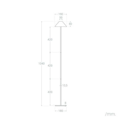 Lampada da Terra LED Kivuli 3W Portatile per Esterno con Batteria USB Ricaricabile