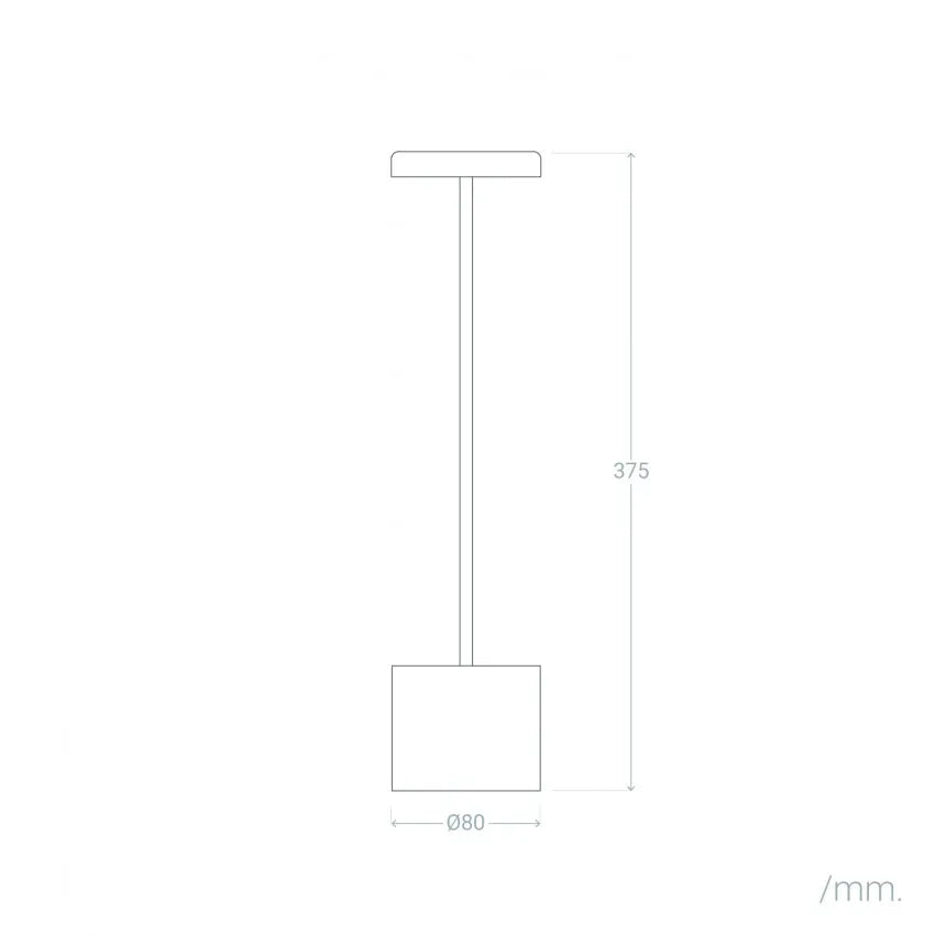 Lampada da Tavolo LED 2W Portatile con Batteria USB Ricaricabile Zimba