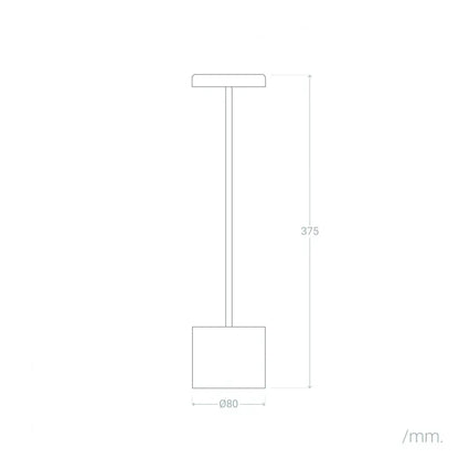 Lampada da Tavolo LED 2W Portatile con Batteria USB Ricaricabile Zimba