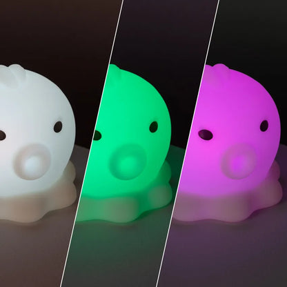 Luce Notturna per Bambini LED Polpo RGB Silicone IP67