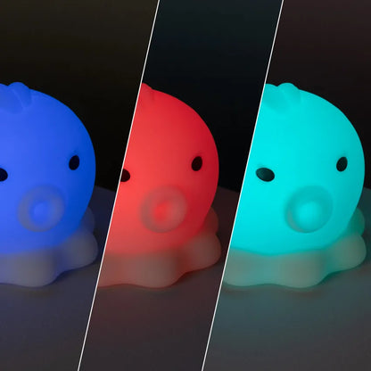 Luce Notturna per Bambini LED Polpo RGB Silicone IP67