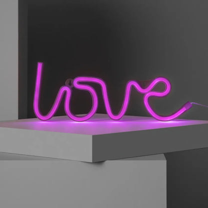 Neon LED Love con Batteria