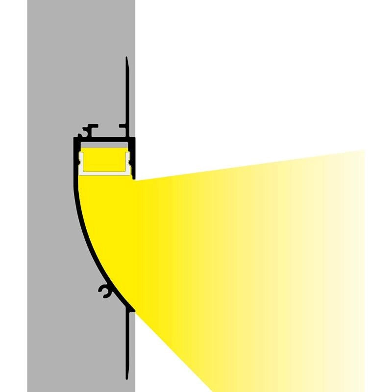 Profilo Alluminio Incasso per Cartongesso per Striscie LED Fino a 12mm