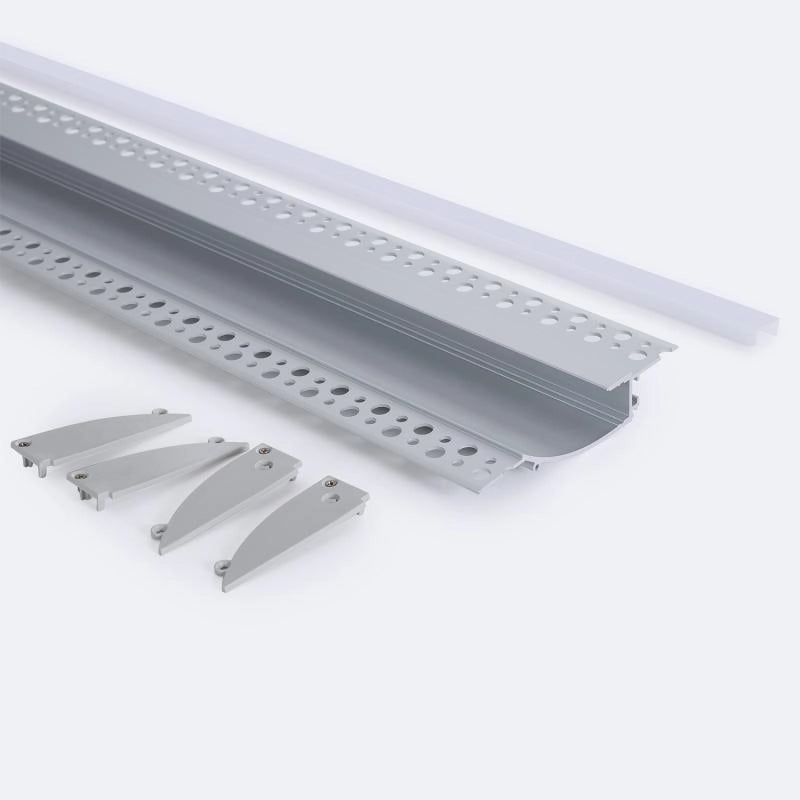 Profilo Alluminio Incasso per Cartongesso per Striscie LED Fino a 12mm