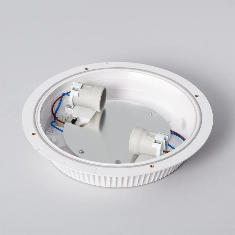 Plafoniera Circolare per Esterno Ø300 mm IP65 Curio Bianco