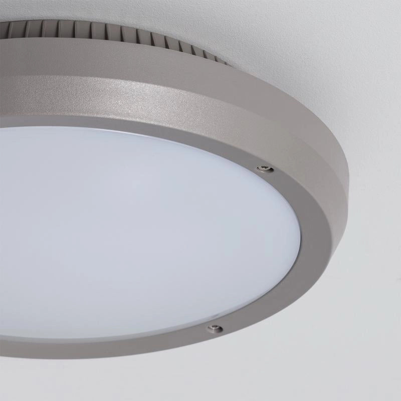 Plafoniera Circolare per Esterno Ø300 mm IP65 Curio Grigio