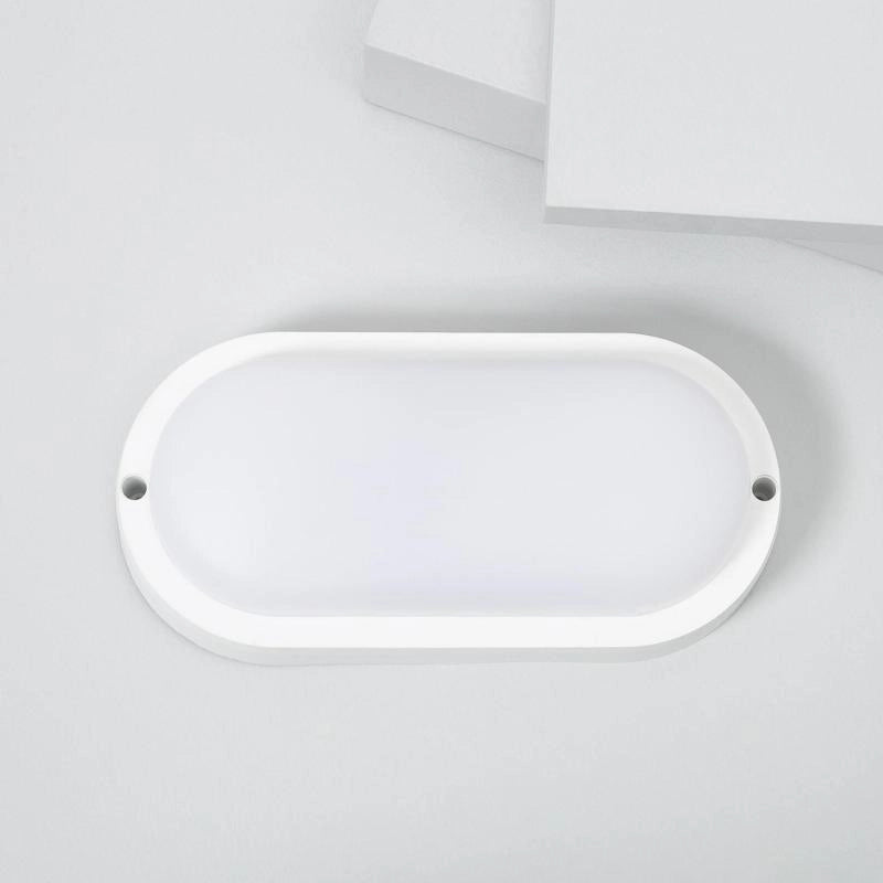 Plafoniera LED 25W Ovale per Esterni 96x198 mm IP65 Hublot White