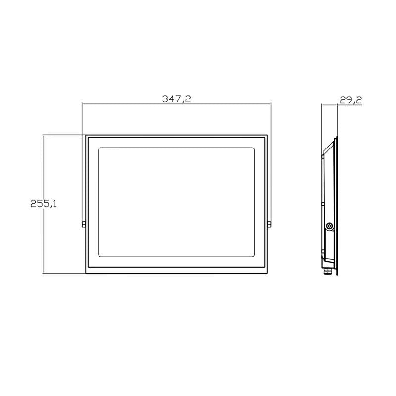 Proiettore LED 200W 120 lm/W IP65 S3